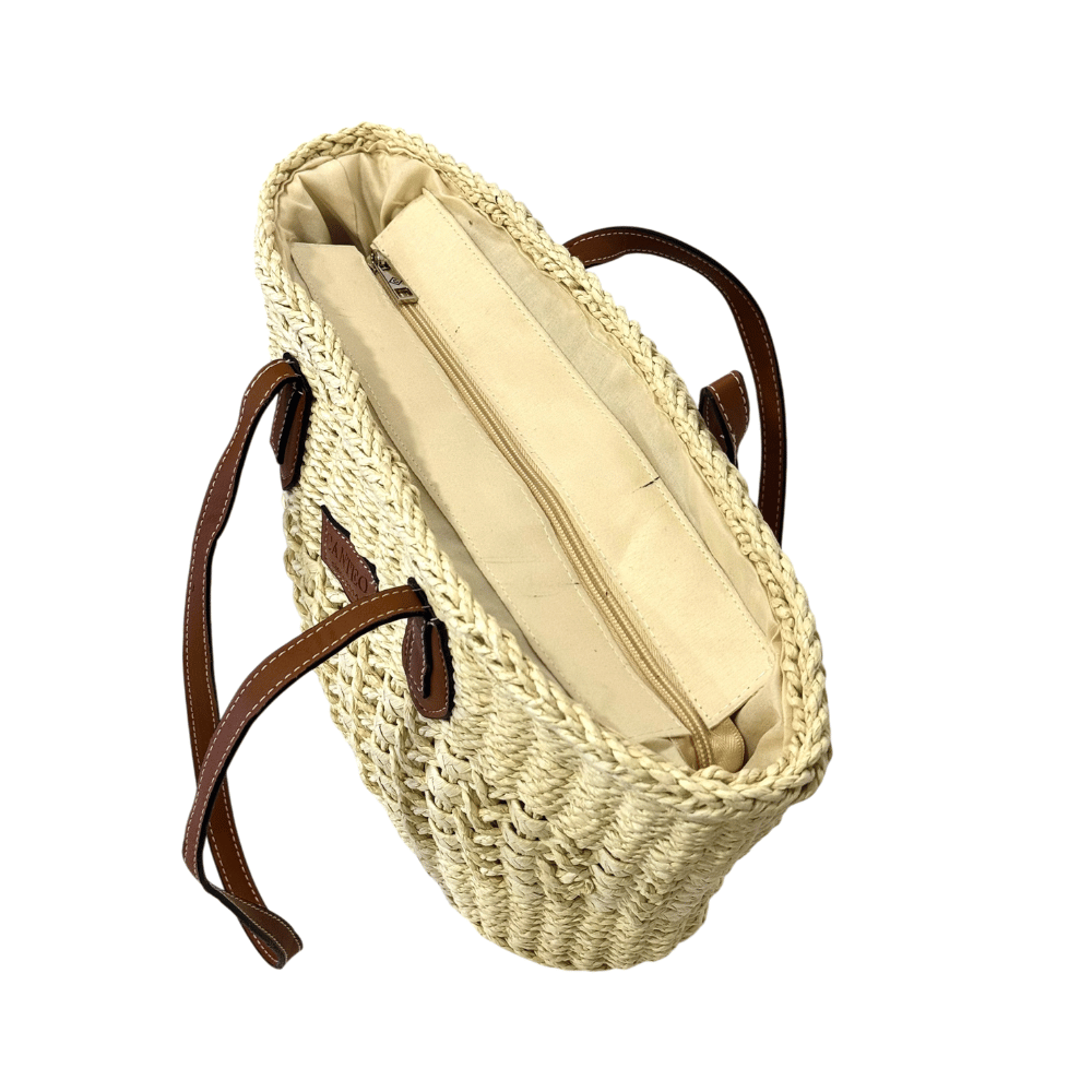 Bolsos de Rafia con cierre
