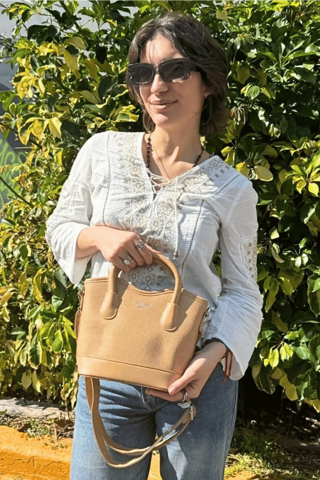 Cartera cuero pu