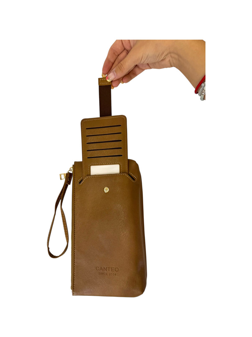 Porta Celulares Cuero Pu